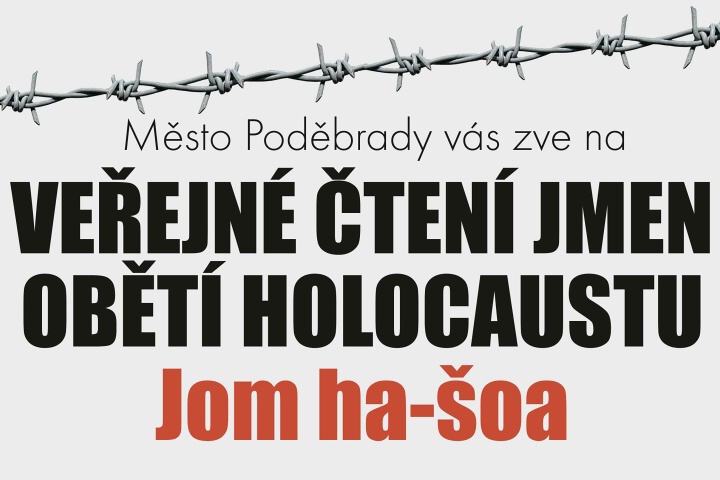 Veřejné čtení jmen obětí holocaustu – Jom ha-šoa 2019