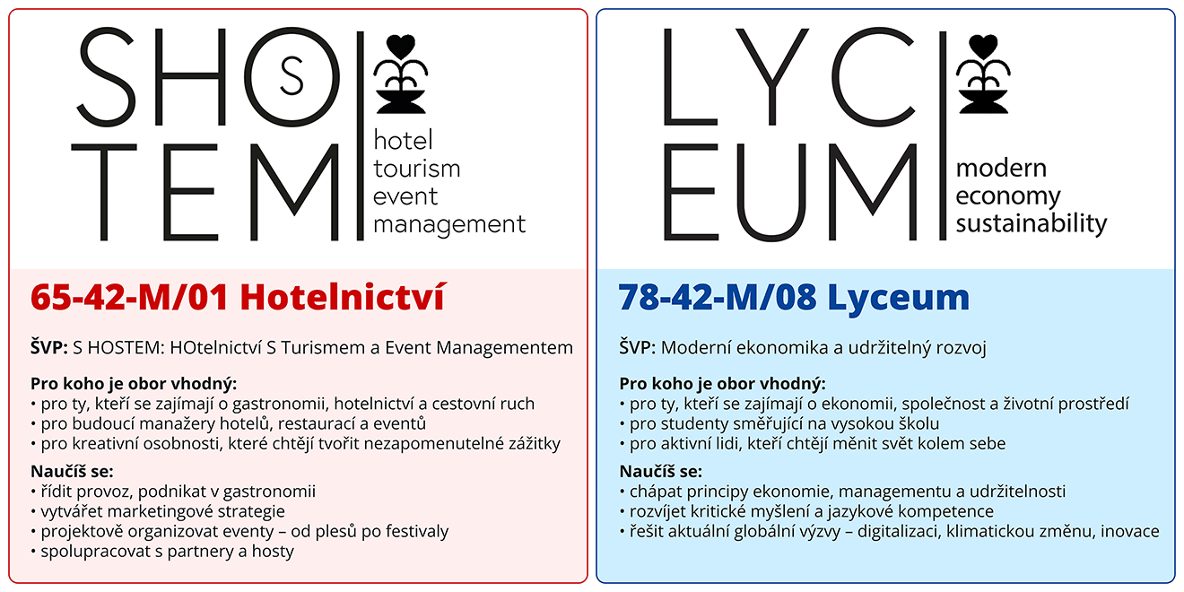 65-42-M/01 Hotelnictví | 78-42-M/08 Lyceum