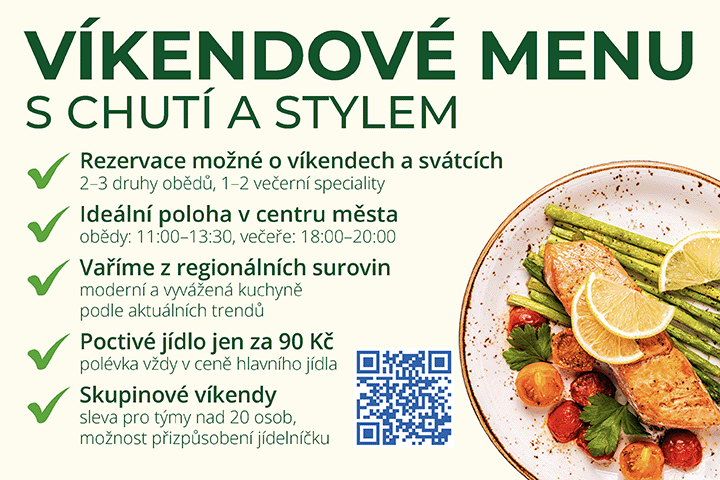 Víkendové menu s chutí a stylem